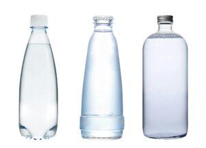 Water bottles isolated on white