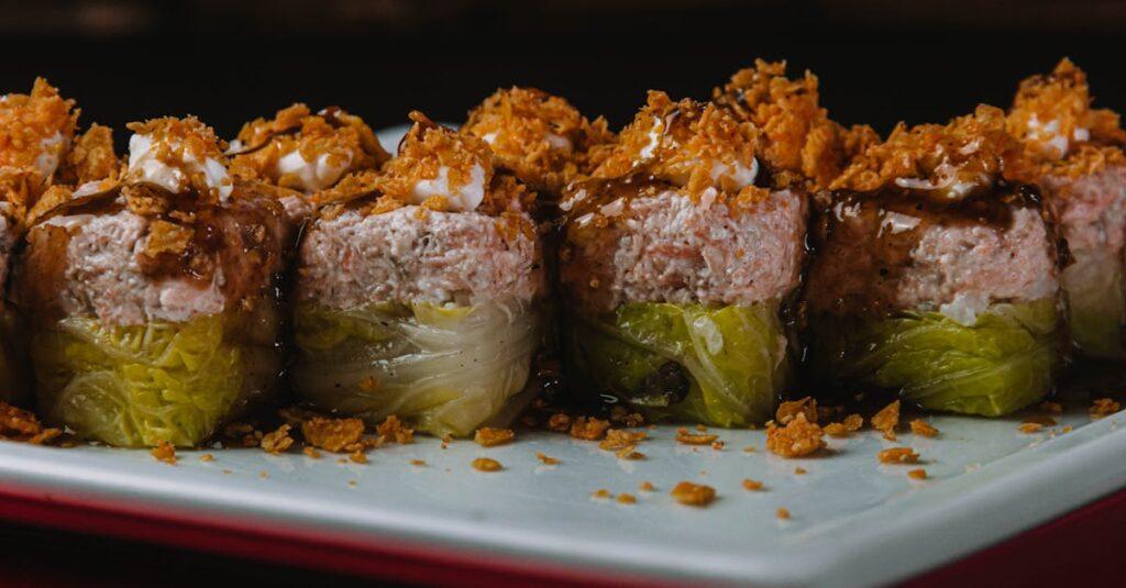 découvrez nos délicieux crispy rolls, de savoureuses bouchées croustillantes garnies d'ingrédients frais et savoureux. une expérience culinaire qui éveillera vos papilles à chaque bouchée !
