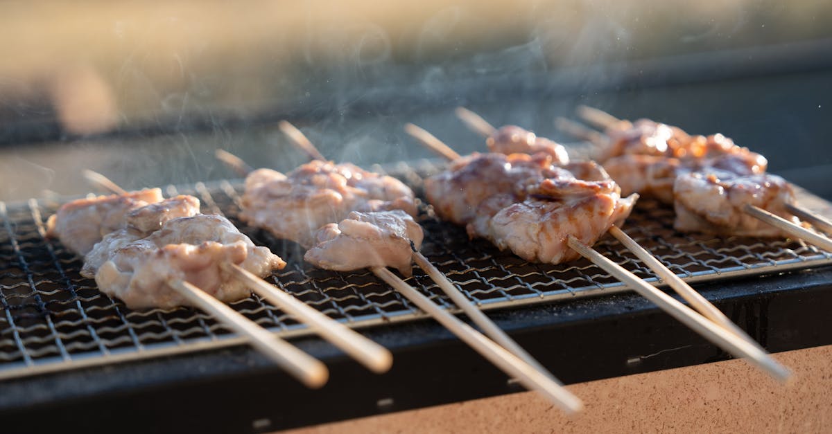 découvrez nos délicieuses brochettes de poulet savoureuses et juteuses, parfaites pour un barbecue estival ou un dîner entre amis. faciles à préparer, elles sont marinées avec des épices aromatiques qui réveilleront vos papilles.