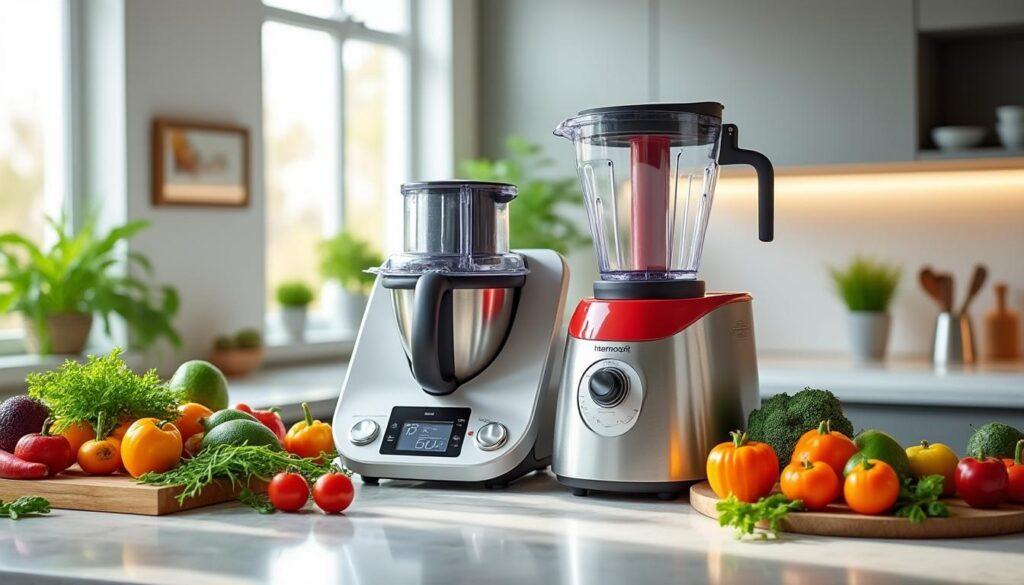 découvrez notre comparatif détaillé entre le thermomix et le monsieur cuisine. analyse des fonctionnalités, performances, prix et avis d'utilisateurs pour vous aider à choisir le robot culinaire qui répond le mieux à vos besoins en cuisine.