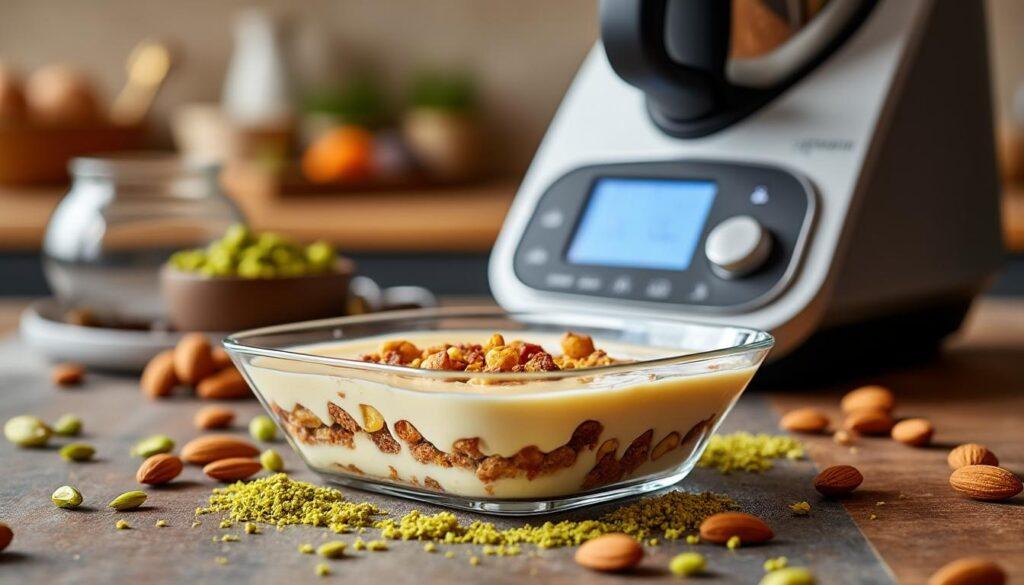 découvrez comment préparer un délicieux nougat glacé au thermomix avec cette recette facile et gourmande. idéal pour vos desserts d'été, ce délice sucré ravira vos convives avec ses saveurs irrésistibles.