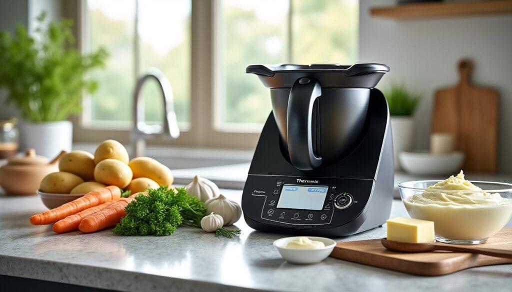 découvrez comment préparer une purée délicieuse avec votre thermomix grâce à nos astuces et recettes faciles. transformez vos légumes en un plat crémeux et savoureux en un rien de temps !