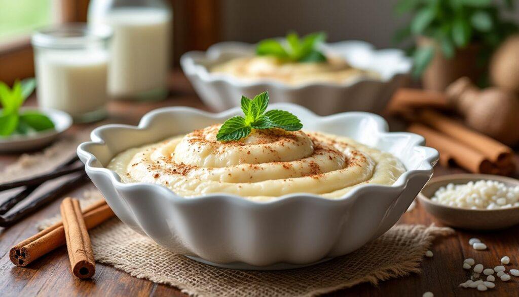 découvrez notre délicieuse recette de riz au lait au thermomix ! une version revisitée de ce classique de la cuisine française, alliant crémeux et douceur. idéale pour un dessert réconfortant et facile à préparer, régalez-vous avec cette gourmandise traditionnelle revisitée.