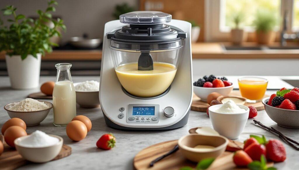 découvrez notre recette facile et rapide pour préparer une délicieuse crème anglaise au thermomix. suivez nos conseils étape par étape pour réaliser ce dessert classique, parfait pour accompagner vos gâteaux et tartes. régalez vos invités avec cette crème onctueuse et savoureuse.