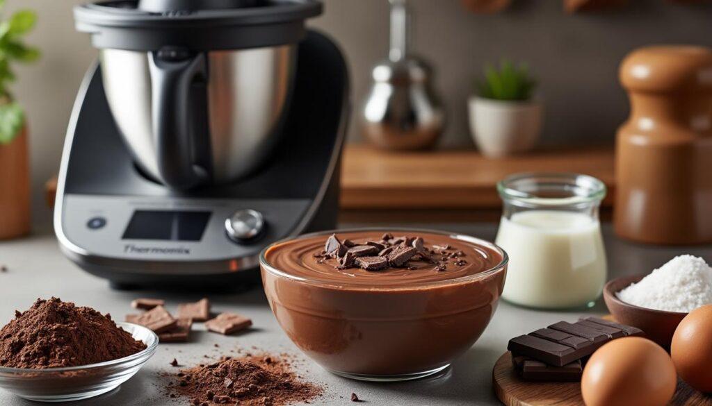 découvrez comment réaliser une délicieuse crème dessert au chocolat avec votre thermomix. suivez notre recette simple et rapide pour un dessert chocolaté irrésistible qui ravira tous les palais !