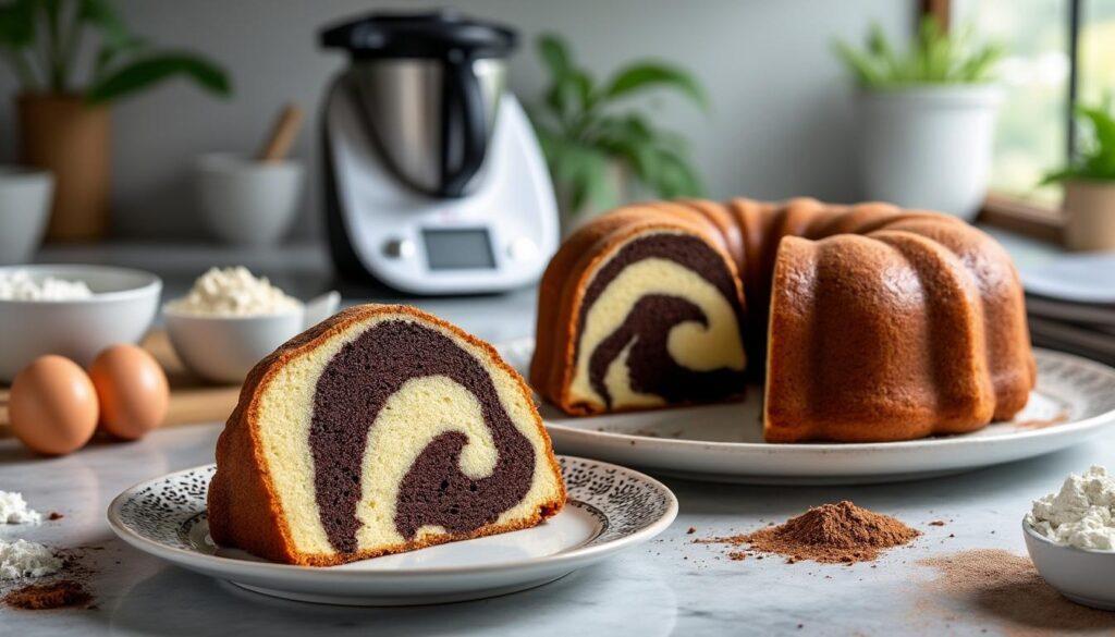 découvrez la recette parfaite du gâteau marbré au thermomix, un délice sucré qui allie onctuosité et textures. suivez nos étapes simples pour préparer ce dessert irrésistible qui ravira vos papilles et celles de vos invités.