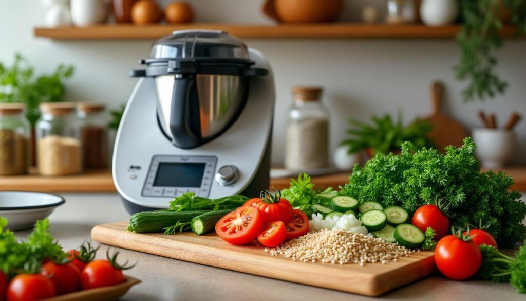 découvrez comment réaliser un taboulé savoureux avec votre thermomix ! suivez nos astuces et notre recette facile pour obtenir un plat frais, parfumé et parfait pour l'été.