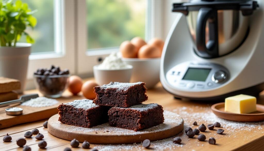 découvrez notre recette facile de brownies au thermomix : des carrés fondants et gourmands à préparer rapidement chez vous. parfait pour une pause sucrée irrésistible !