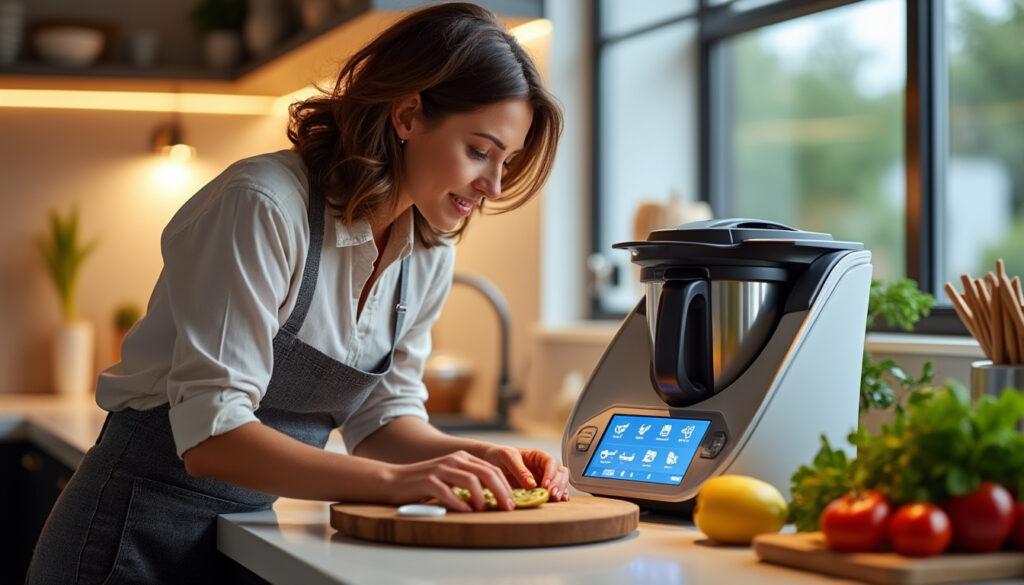 découvrez comment interpréter facilement les différents symboles affichés sur l'écran de votre thermomix, pour une utilisation optimale et sécurisée de votre appareil de cuisine multifonction.