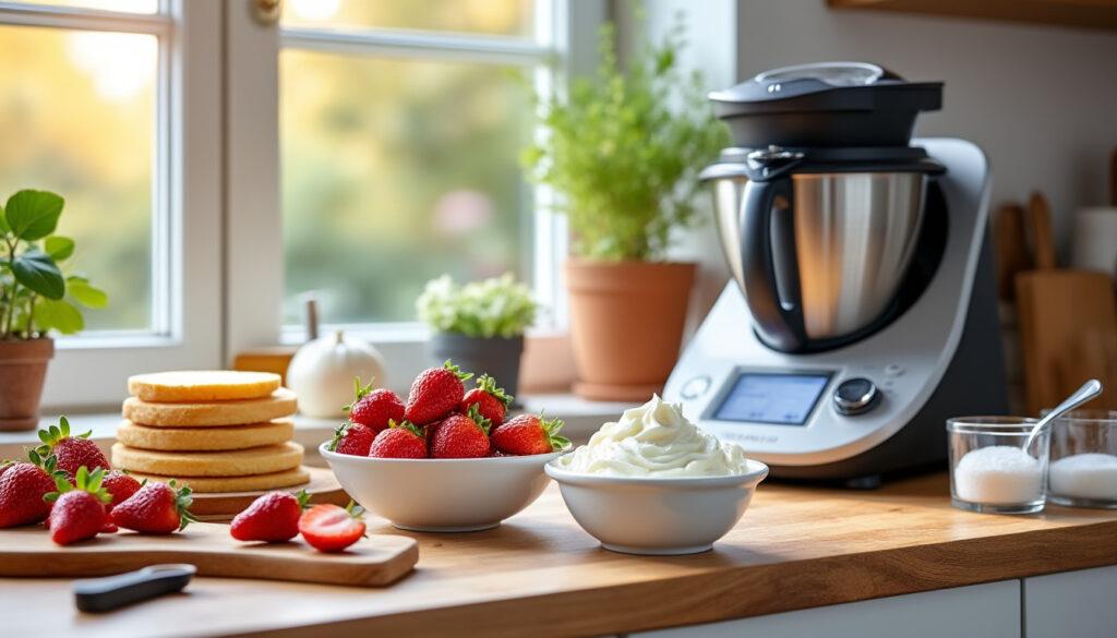 découvrez comment réaliser un fraisier au thermomix facilement avec notre recette étape par étape : ingrédients, astuces et conseils pour un dessert frais et gourmand réussi à coup sûr.