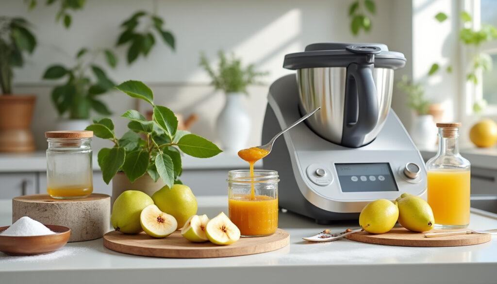 apprenez à réaliser facilement une délicieuse pâte de coing au thermomix grâce à notre recette simple, rapide et gourmande idéale pour régaler petits et grands lors des fêtes ou en toute occasion.