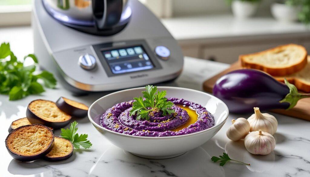 découvrez comment préparer un délicieux caviar d'aubergine au thermomix en quelques étapes simples ! une recette gourmande, facile, et idéale pour vos apéritifs maison.