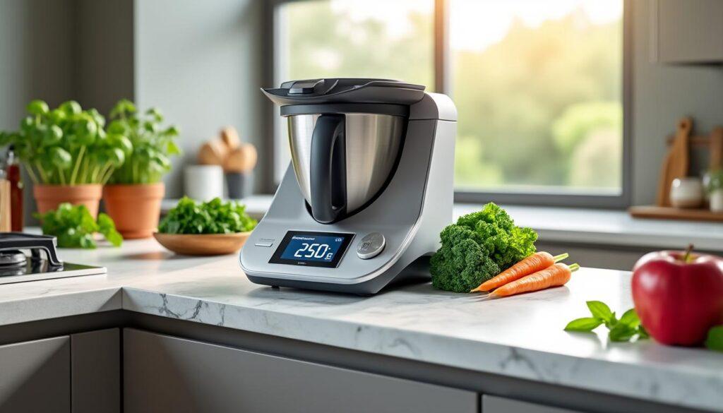 découvrez comment le thermomix assure une pesée précise de vos ingrédients grâce à sa technologie de balance intégrée. explications sur le fonctionnement et les astuces pour des recettes réussies !