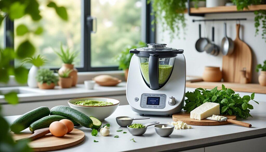 apprenez à réaliser un délicieux flan de courgette à la menthe et à la feta grâce à votre thermomix. une recette facile, légère et pleine de saveurs à savourer en toutes occasions !