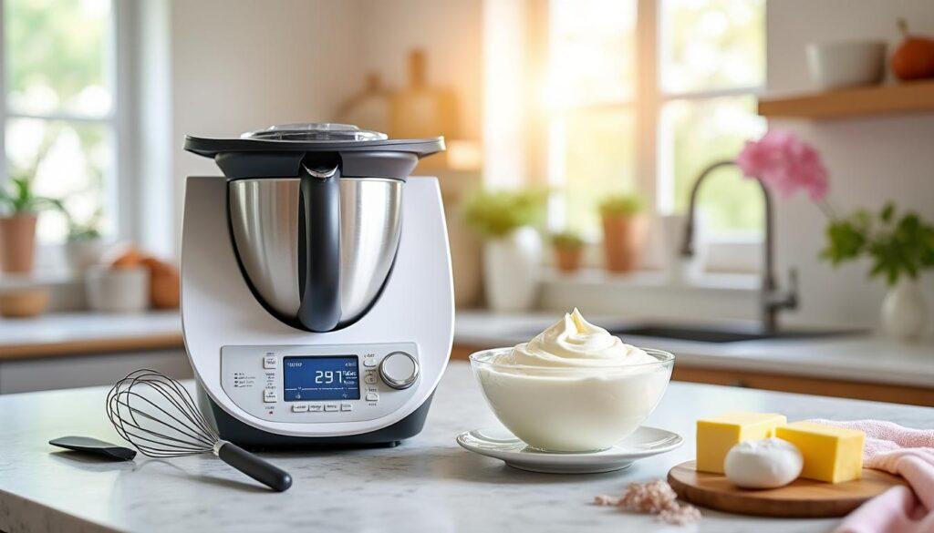 Découvrez comment réaliser une crème au beurre à la meringue suisse avec le Thermomix apprenez à préparer facilement une crème au beurre à la meringue suisse onctueuse grâce à votre thermomix. suivez notre recette pas à pas pour des desserts irrésistibles !