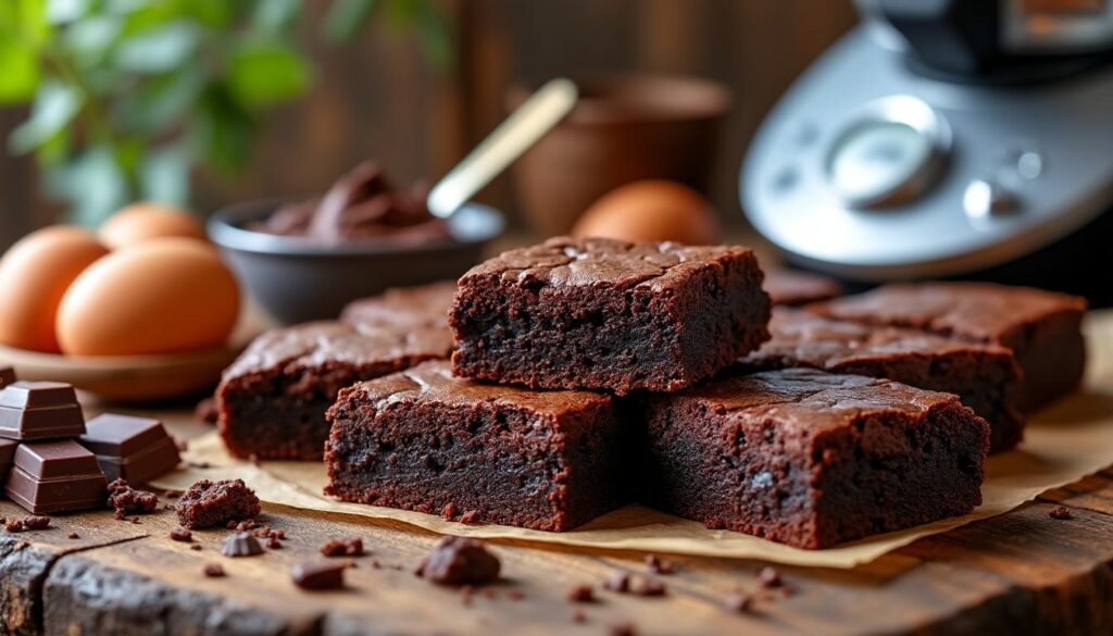apprenez à préparer de délicieux brownies au chocolat au lait avec cette recette inratable pour thermomix, facile et rapide à réaliser chez vous.