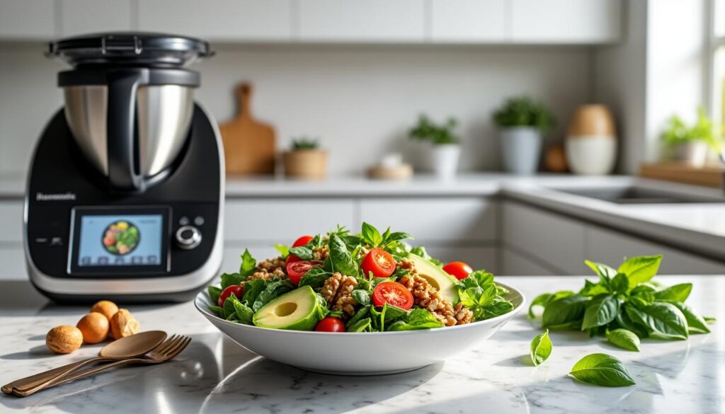 Découvrez la salade Jennifer Aniston au Thermomix : recette et astuces découvrez comment préparer la salade jennifer aniston au thermomix avec notre recette facile et nos astuces pour un résultat gourmand et sain.