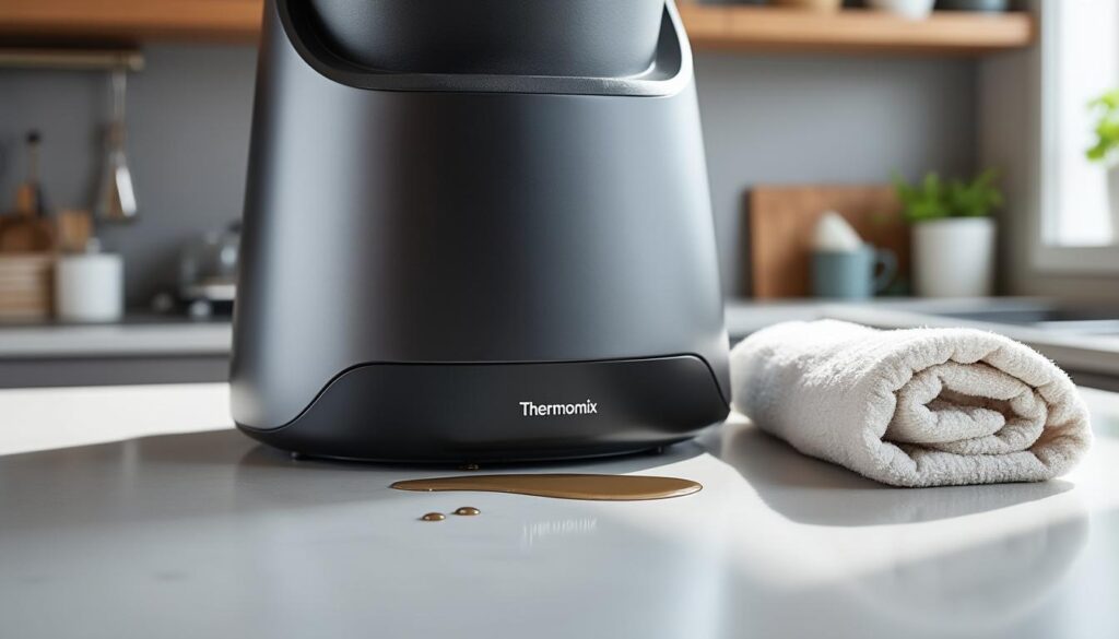 découvrez les étapes à suivre et les solutions efficaces en cas de fuite sous votre thermomix pour éviter tout dommage et prolonger la durée de vie de votre appareil.