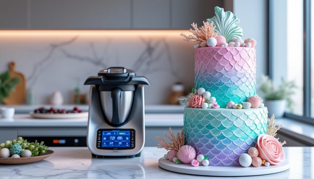 découvrez une recette facile et rapide pour préparer un gâteau sirène au thermomix en 2025, idéal pour épater vos invités avec un dessert original et gourmand.
