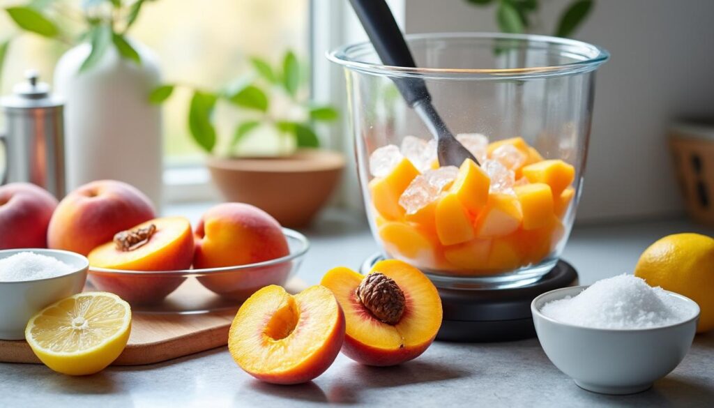 Comment préparer un sorbet à la nectarine avec le Thermomix ? découvrez comment préparer un délicieux sorbet à la nectarine facilement avec votre thermomix grâce à notre recette simple et rapide.