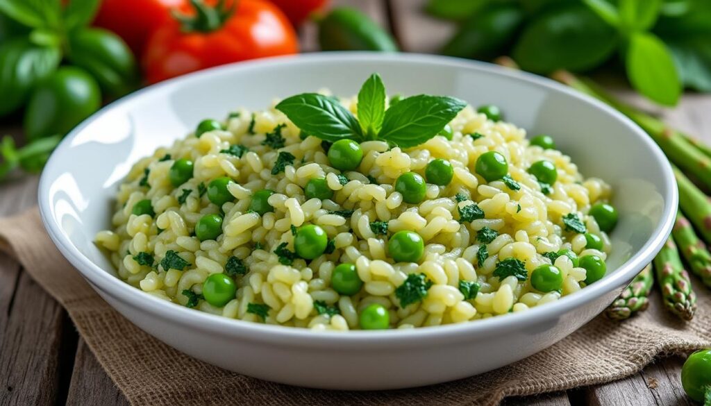 Découvrez la recette du risotto vert au Thermomix pour un plat savoureux apprenez à préparer un risotto vert savoureux et onctueux avec votre thermomix grâce à cette recette simple et rapide, idéale pour un repas gourmand et coloré.