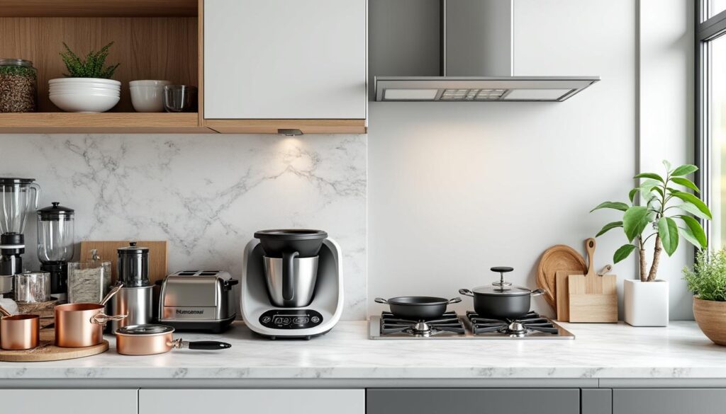 Est-ce que le Thermomix fait gagner de la place en cuisine ? découvrez si le thermomix permet réellement de gagner de la place en cuisine grâce à ses nombreuses fonctions compactes et polyvalentes.