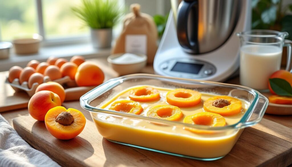 Préparez un clafoutis d’abricots au Thermomix facilement découvrez comment préparer facilement un délicieux clafoutis d'abricots avec votre thermomix grâce à notre recette simple et rapide.