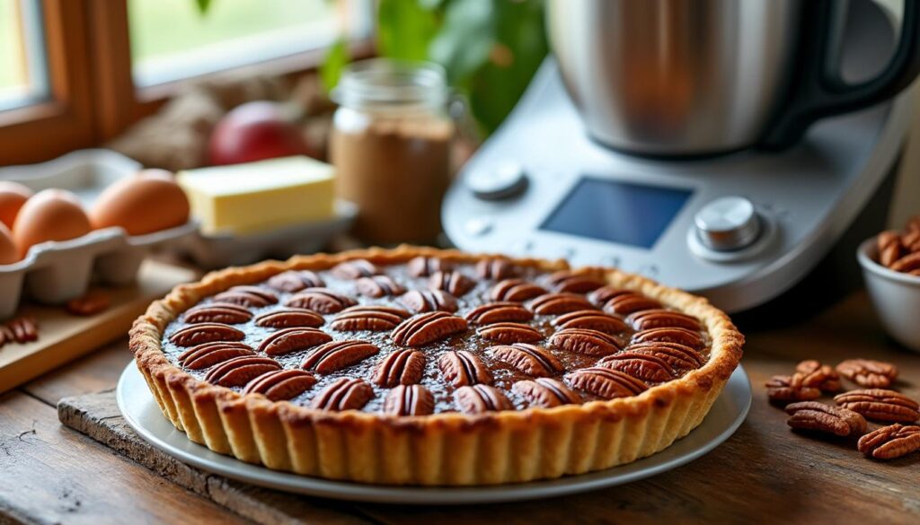 découvrez notre recette facile et rapide de tarte aux noix de pécan au thermomix, un dessert incontournable qui ravira vos papilles à chaque occasion.