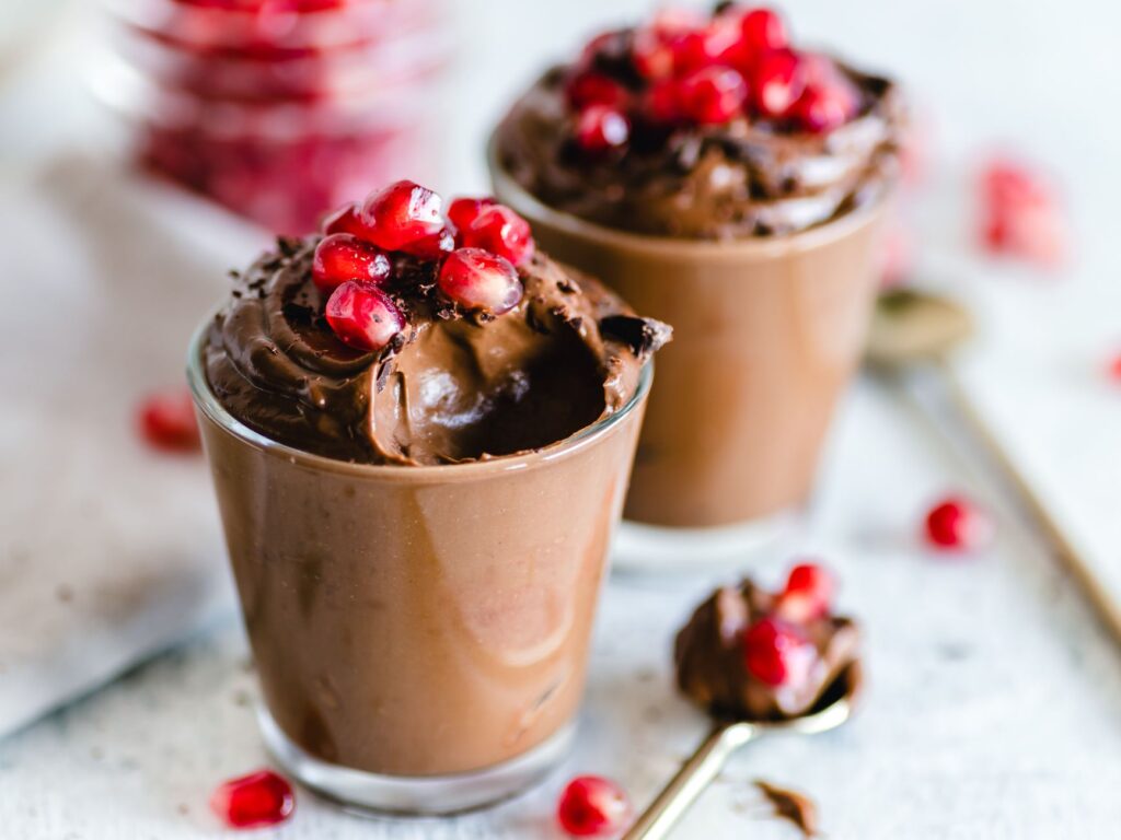 Photo En Gros Plan De Mousse Au Chocolat